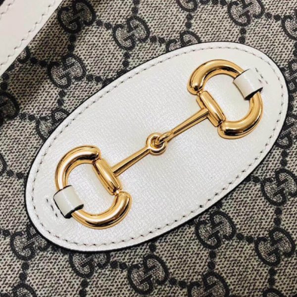 Replica Gucci 1955 Horsebit GG Supreme Top Handle Bag - Image 7
