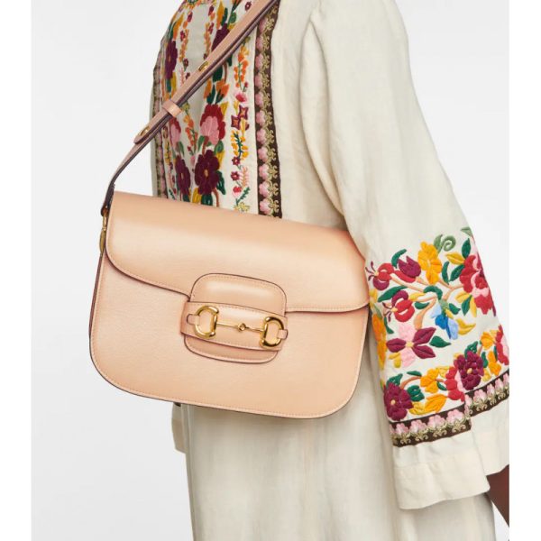 Replica Gucci 1955 Horsebit Shoulder Bag in Leather - Image 3