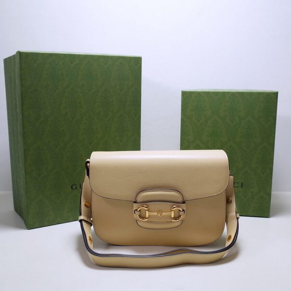 Replica Gucci 1955 Horsebit Shoulder Bag in Leather - Image 4