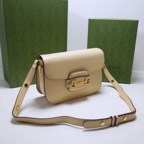 Replica Gucci 1955 Horsebit Shoulder Bag in Leather - Image 5