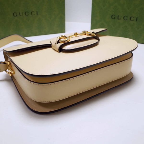 Replica Gucci 1955 Horsebit Shoulder Bag in Leather - Image 8
