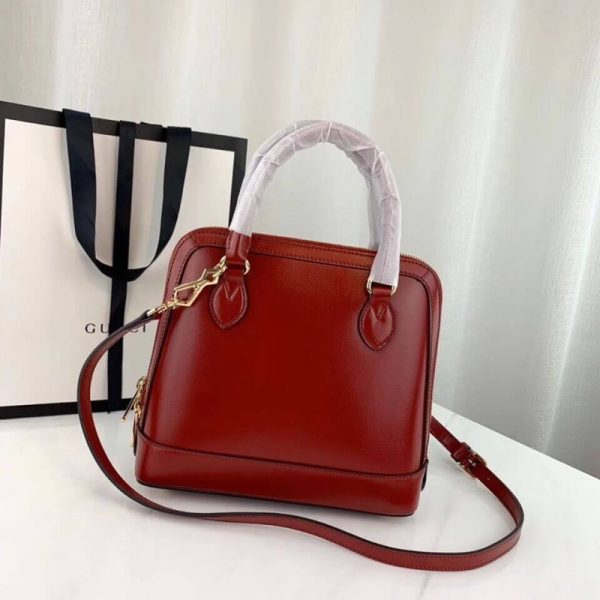 Replica Gucci 1955 Horsebit Leather Small Handle Bag - Image 4