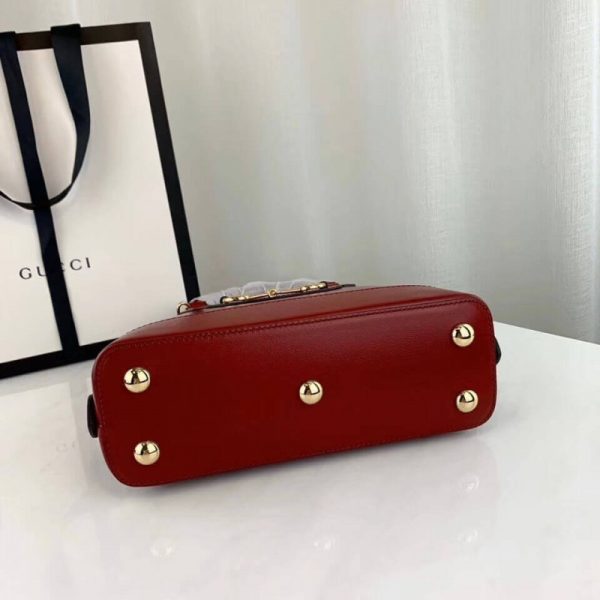 Replica Gucci 1955 Horsebit Leather Small Handle Bag - Image 5