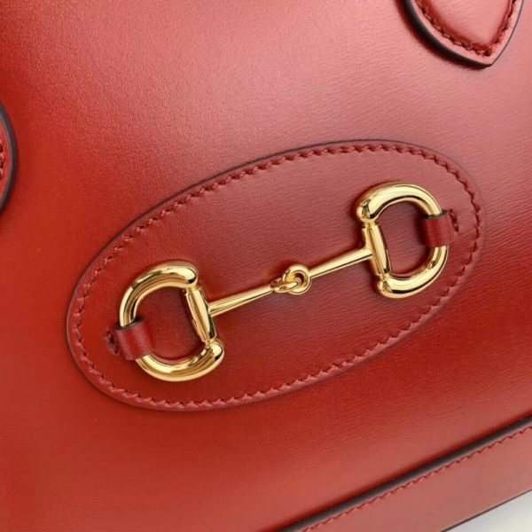 Replica Gucci 1955 Horsebit Leather Small Handle Bag - Image 6