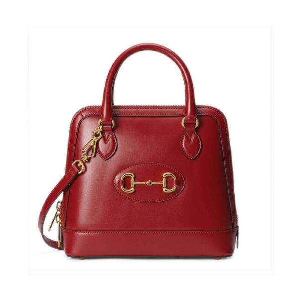 Replica Gucci 1955 Horsebit Leather Small Handle Bag