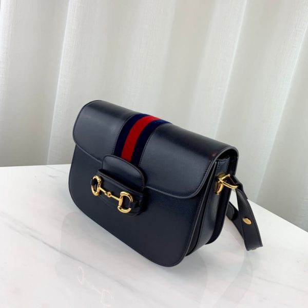 Gucci 1955 Horsebit Shoulder Bag Replica - Blue 602204 - Image 3