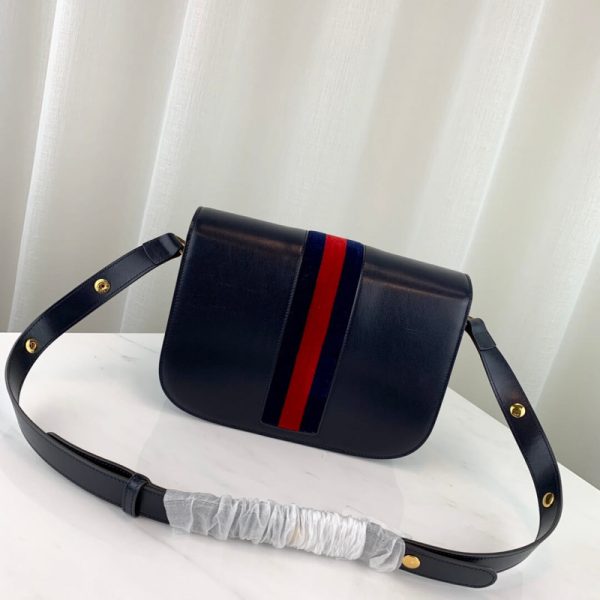 Gucci 1955 Horsebit Shoulder Bag Replica - Blue 602204 - Image 4