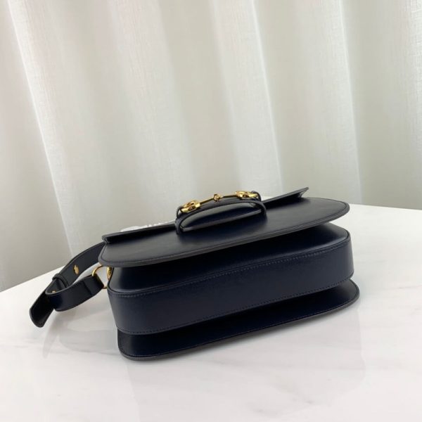 Gucci 1955 Horsebit Shoulder Bag Replica - Blue 602204 - Image 5