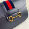 Best Replicas Bags - Gucci 1955 Horsebit Shoulder Bag Replica - Blue 602204 Shop For Best Louis Vuitton LV Replica Bags With Cheap Price