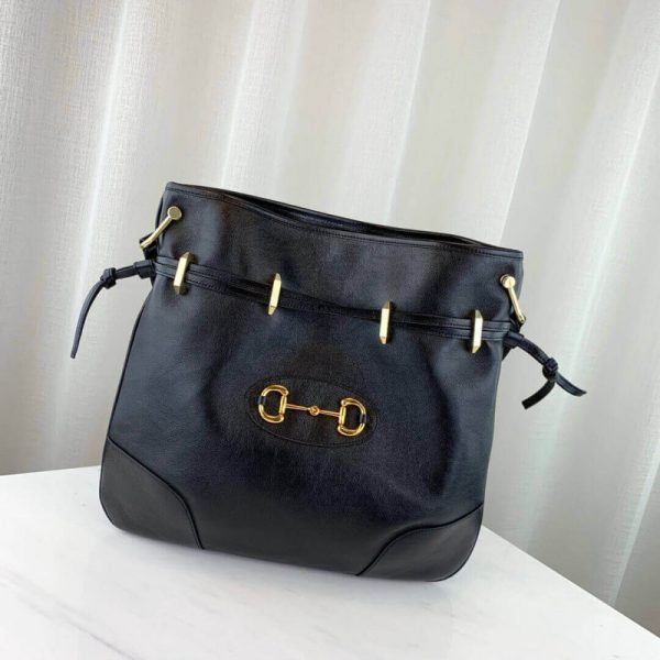 Replica Gucci 1955 Horsebit Tan Leather Messenger Bag - Image 2