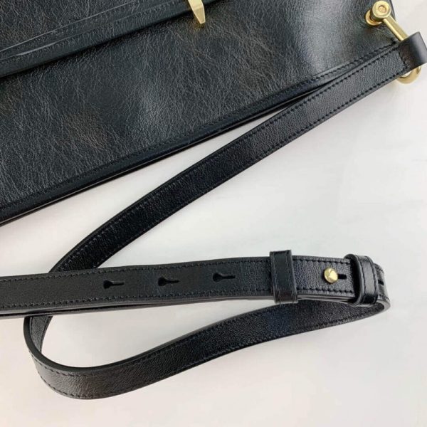 Replica Gucci 1955 Horsebit Tan Leather Messenger Bag - Image 8