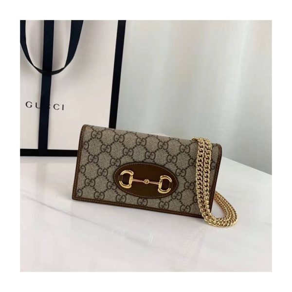 Replica Gucci 1955 Horsebit Wallet with Chain – 621892 - Image 2