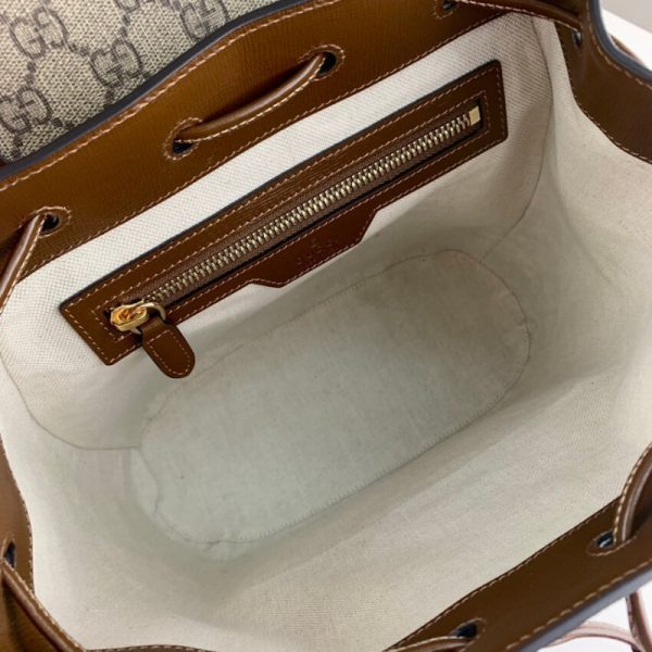 Replica Gucci GG Supreme Backpack with Interlocking G Design - Image 11