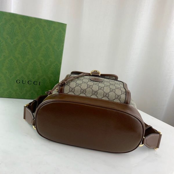 Replica Gucci GG Supreme Backpack with Interlocking G Design - Image 6