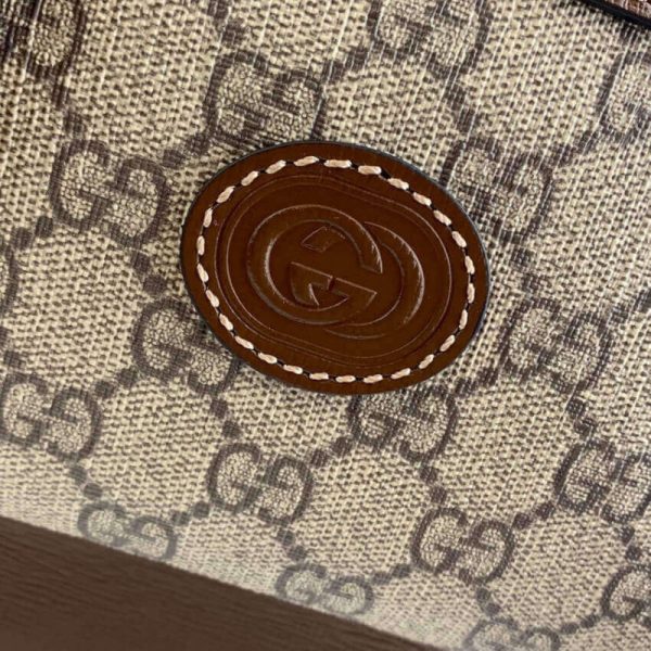 Replica Gucci GG Supreme Backpack with Interlocking G Design - Image 7
