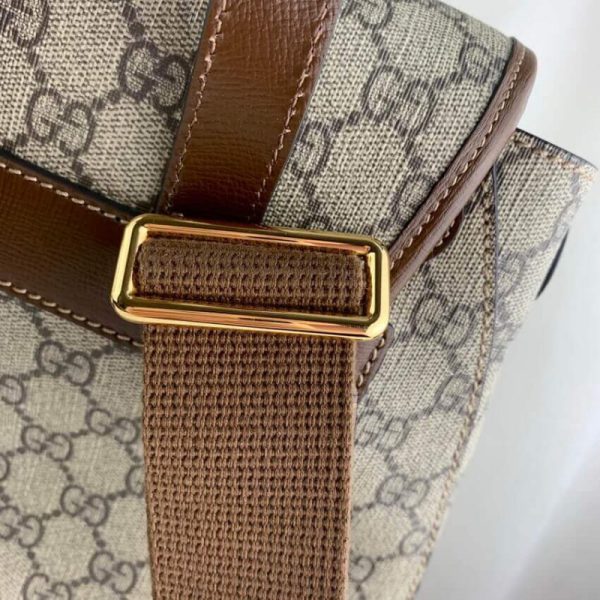 Replica Gucci GG Supreme Backpack with Interlocking G Design - Image 10
