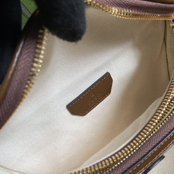 Replica Gucci Belt Bag with Interlocking G - Brown GG Supreme - Image 11