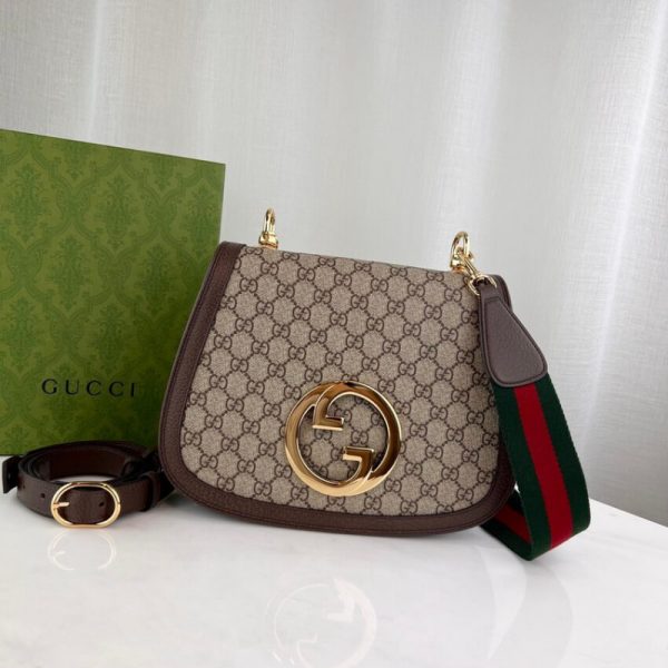Replica Gucci Blondie Medium Shoulder Bag with Interlocking G - Image 8