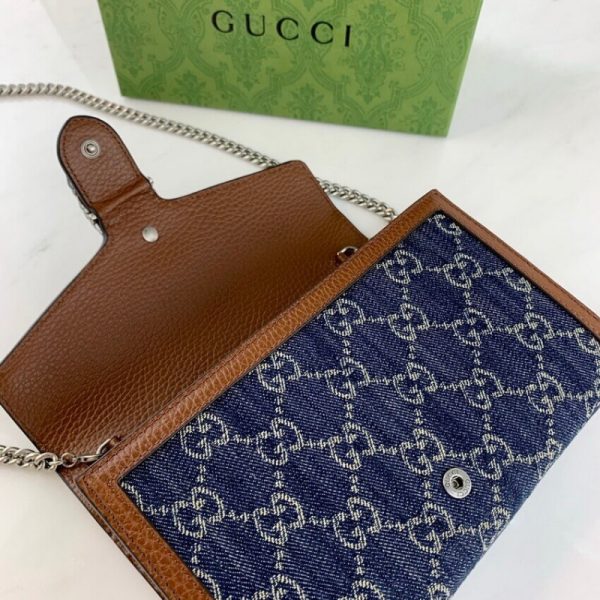 Authentic-Look Gucci Denim Dionysus Mini Chain Bag - Image 7