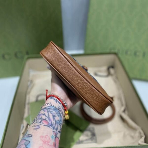 Replica Gucci Denim Mini Jackie 1961 Shoulder Bag - Image 12