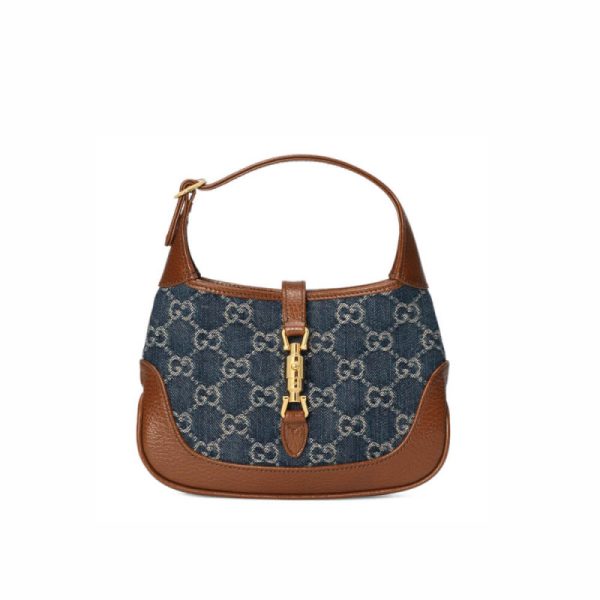 Replica Gucci Denim Mini Jackie 1961 Shoulder Bag