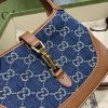 Best Replicas Bags - Replica Gucci Denim Mini Jackie 1961 Shoulder Bag Shop For Best Louis Vuitton LV Replica Bags With Cheap Price