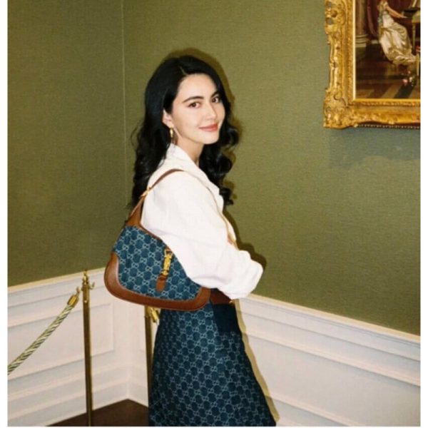 Gucci Jackie 1961 Replica Denim Small Shoulder Bag - Image 2