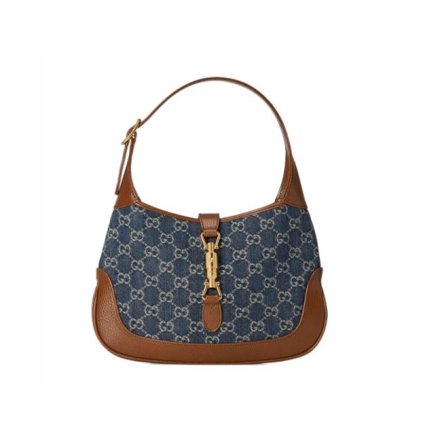 Gucci Jackie 1961 Replica Denim Small Shoulder Bag