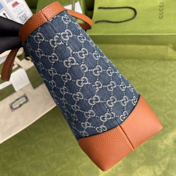 Replica Gucci Ophidia GG Medium Denim Tote 631685 - Image 5