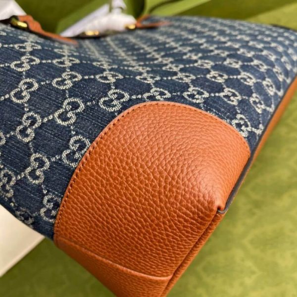 Replica Gucci Ophidia GG Medium Denim Tote 631685 - Image 7