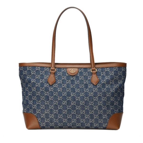 Replica Gucci Ophidia GG Medium Denim Tote 631685