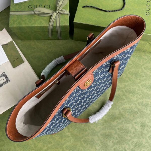 Replica Gucci Ophidia GG Medium Denim Tote 631685 - Image 10