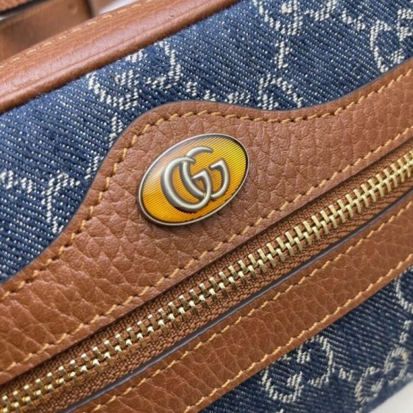 Replica Gucci Ophidia GG Mini Denim Crossbody Bag - Image 6