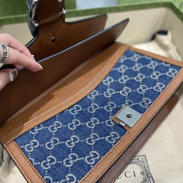 Replica Gucci Denim Dionysus Shoulder Bag | Stylish & Compact - Image 11