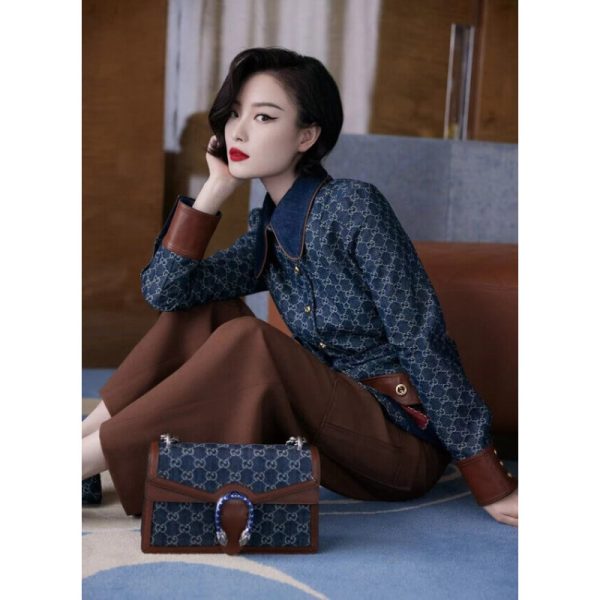 Replica Gucci Denim Dionysus Shoulder Bag | Stylish & Compact - Image 3