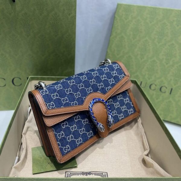 Replica Gucci Denim Dionysus Shoulder Bag | Stylish & Compact - Image 6