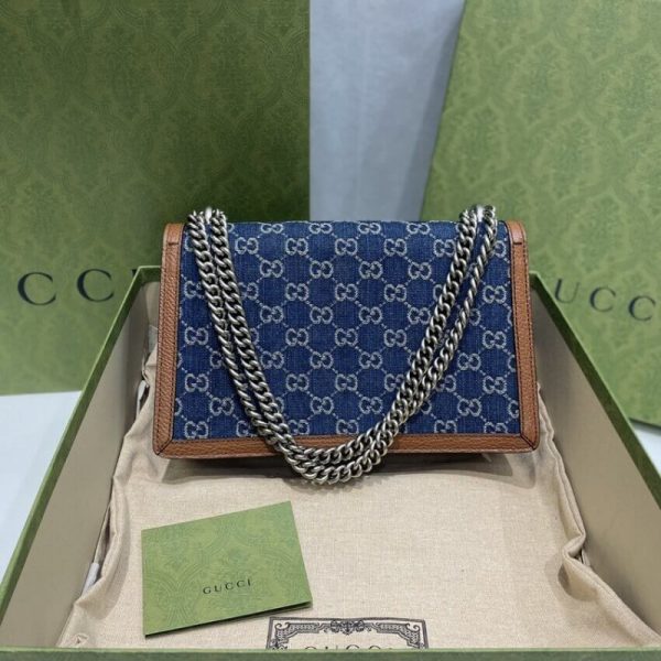 Replica Gucci Denim Dionysus Shoulder Bag | Stylish & Compact - Image 7