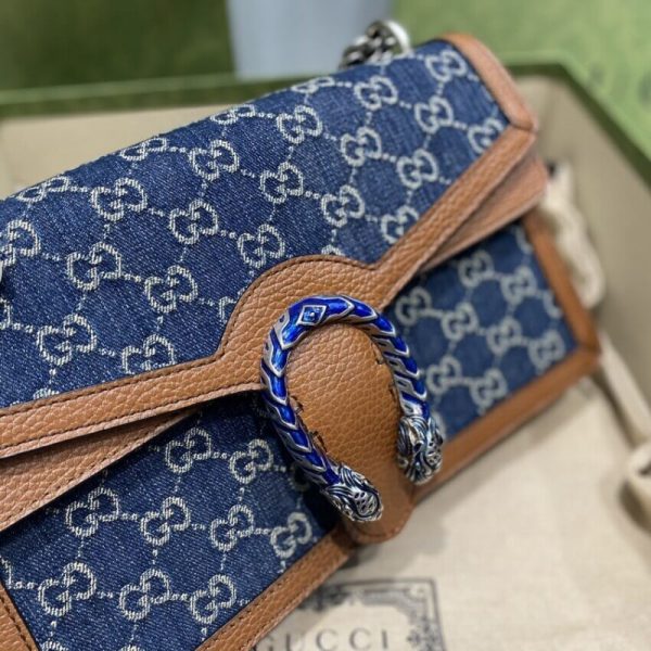 Replica Gucci Denim Dionysus Shoulder Bag | Stylish & Compact - Image 8