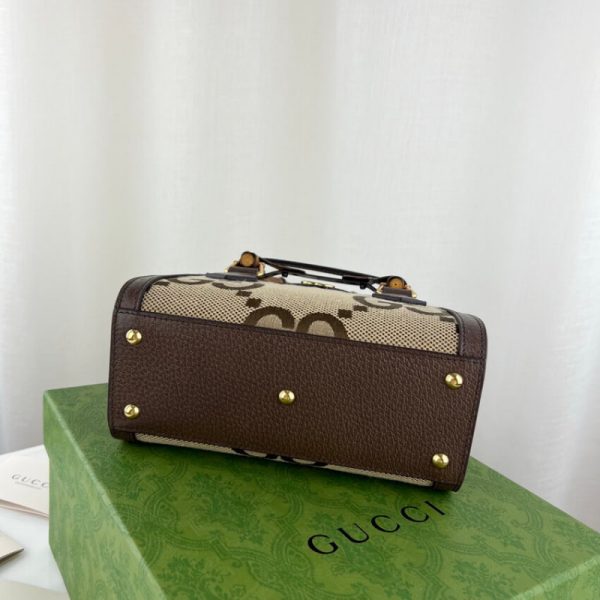 Replica Gucci Diana Jumbo GG Mini Tote Bag – Brown - Image 7