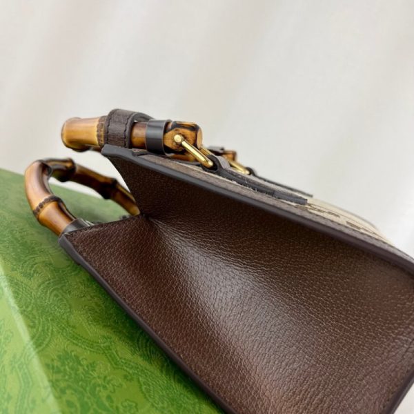 Replica Gucci Diana Jumbo GG Mini Tote Bag – Brown - Image 8