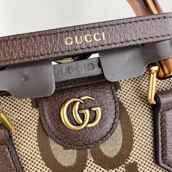 Replica Gucci Diana Jumbo GG Mini Tote Bag – Brown - Image 10