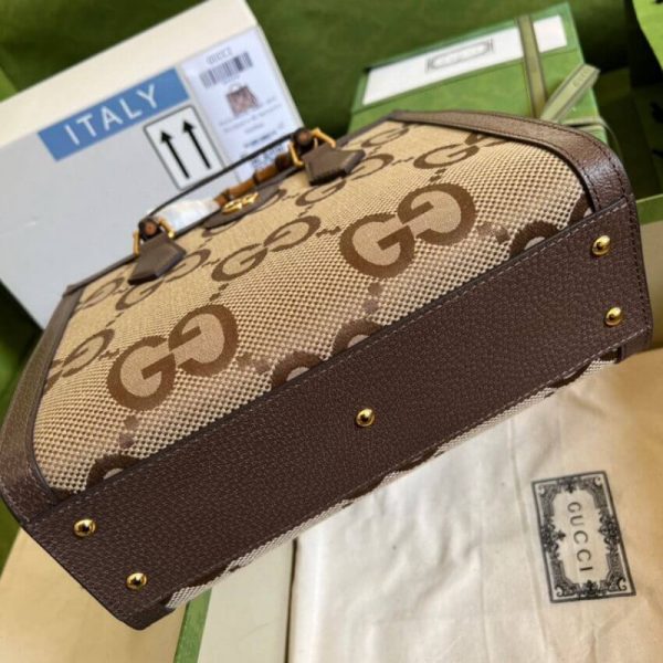 Replica Gucci Diana Jumbo GG Brown Tote Bag 660195 - Image 11
