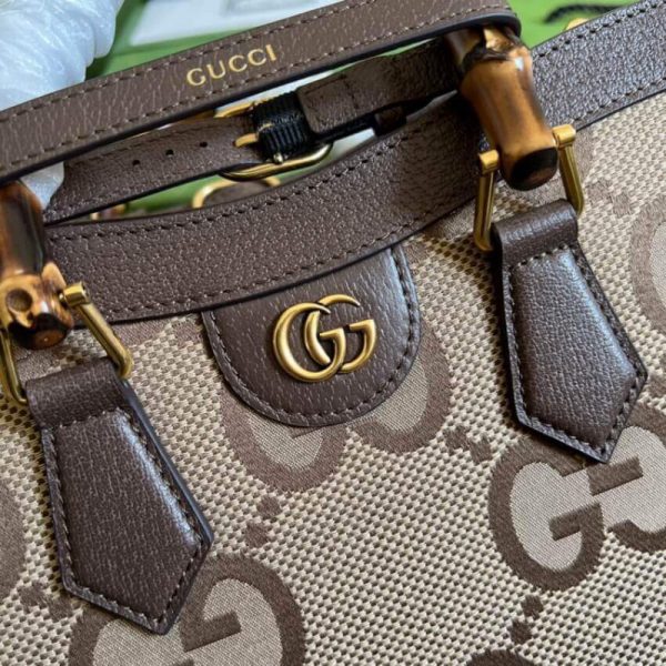 Replica Gucci Diana Jumbo GG Brown Tote Bag 660195 - Image 13