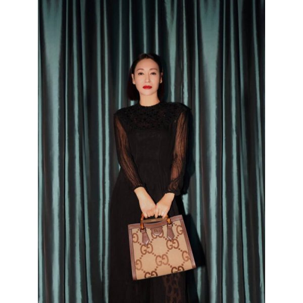 Replica Gucci Diana Jumbo GG Brown Tote Bag 660195 - Image 7