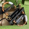 Best Replicas Bags - Gucci Diana Mini Tote Replica - Black Denim | Style 655661 Shop For Best Louis Vuitton LV Replica Bags With Cheap Price