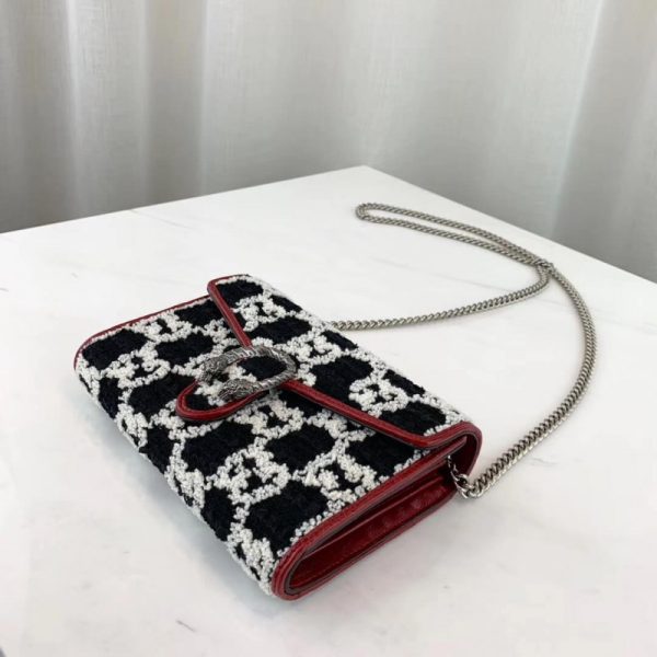 Gucci Dionysus GG Tweed Mini Replica Bag 401231 - Image 4