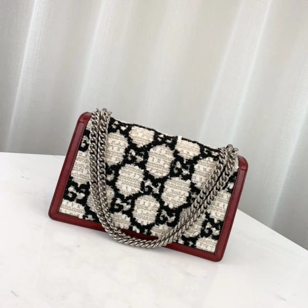 Replica Gucci Dionysus GG Tweed Small Shoulder Bag - Image 3