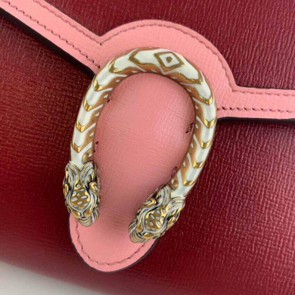 Replica Gucci Dionysus Mini Chain Bag in Red-Pink Leather - Image 6