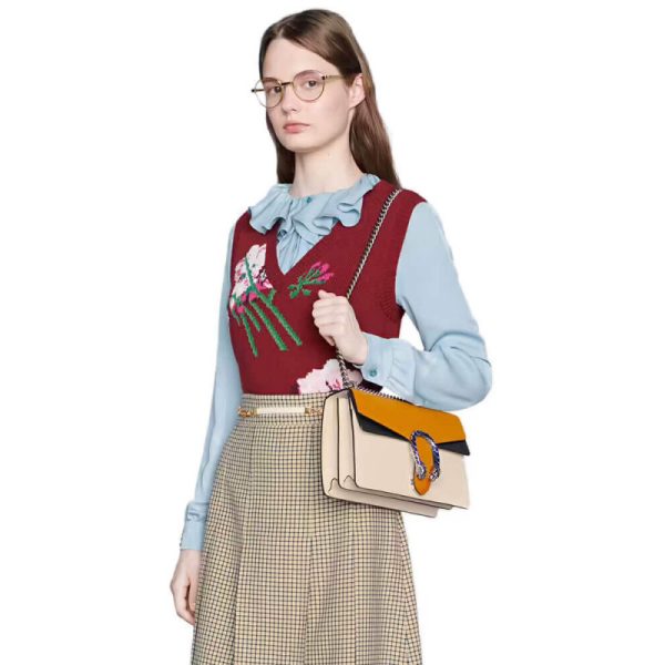 Replica Gucci Dionysus Orange Leather Shoulder Bag - Image 2