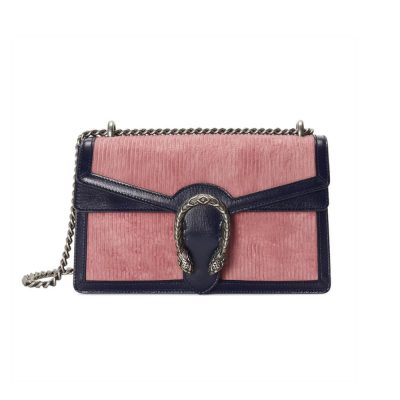 Replica Gucci Dionysus Small Pink Corduroy Shoulder Bag